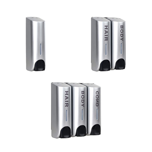 3 Sizes Soap Dispenser Wall Mount Hand Wash Bathroom Shampoo Shower Liquid Manual-1