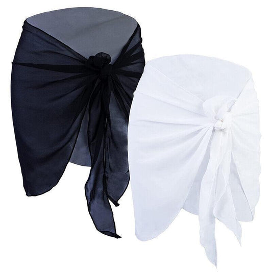 Women Sarong Skirt Wrap Pareo Short Swim Cover Up Beach Bikini Beachwear-1