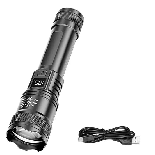 Ultra Bright P50 LED Flashlight Tactical EDC Zoomable Handheld Torch Emergency Spotlight 14500 18650 Battery - UrbanNest Co
