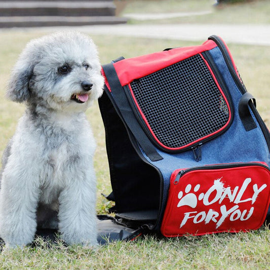 SOGA 2X Red Pet Carrier Backpack Breathable Mesh Portable Safety Travel Essentials Outdoor Bag - UrbanNest Co