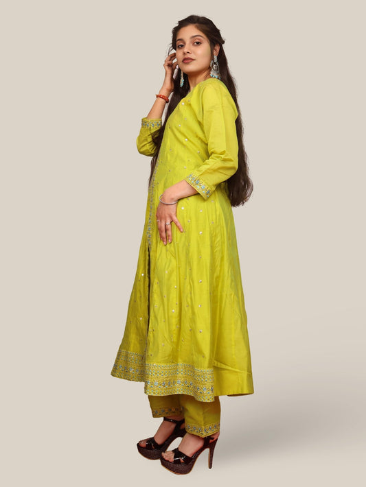 Women's Cotton Kurta - Pant, and Dupatta Set - UrbanNest Co