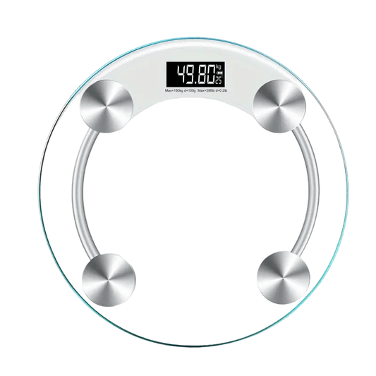 1pc Smart Digital Bathroom Scale with LCD Display, 180kg Capacity - White - UrbanNest Co