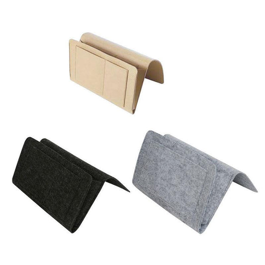 Bedside Storage Caddy Hanging Organizer Pocket Bag for Phone Remote Book