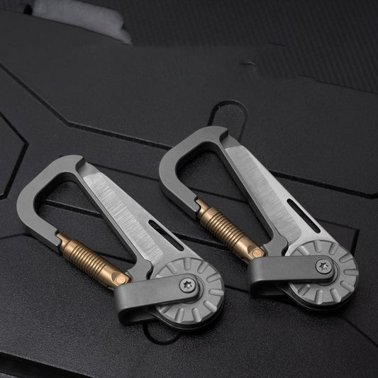 Tactical Multi-Tool Carabiner for Men - Heavy Duty Outdoor Gear Accessory with Bottle Opener & Keychain Hook-1