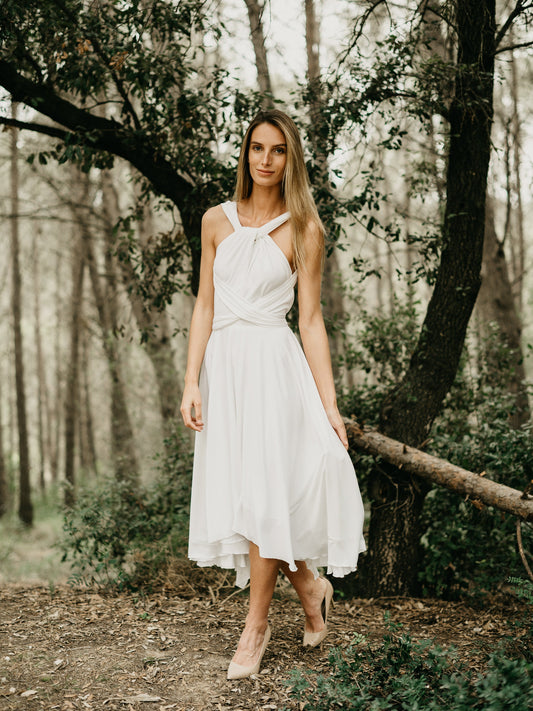 INFINITY MIDI DRESS BRIDAL