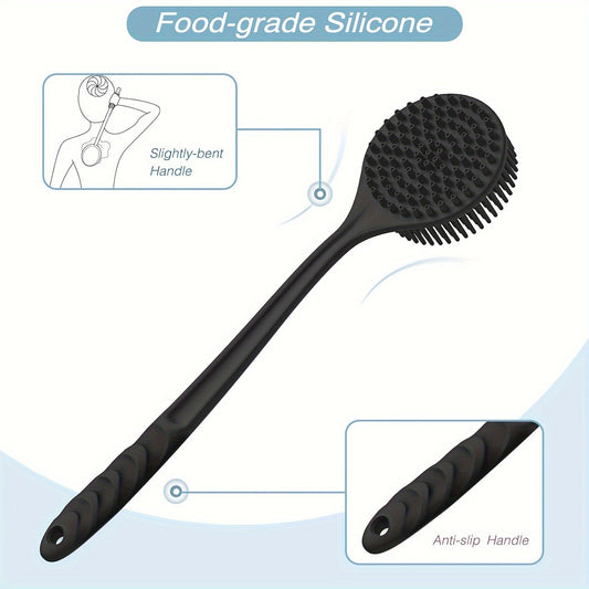 NNETM Silicone Bath Brush Set Gentle Exfoliating (4pcs)-1