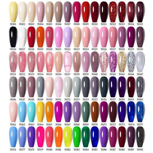 Glitter Nail Gel Polish UV LED Soak Off Varnish Colour Manicure Top Base Coat