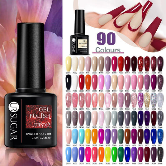 Glitter Nail Gel Polish UV LED Soak Off Varnish Colour Manicure Top Base Coat