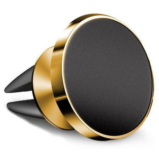 360-degree Rotating Phone Holder for Car Air Vent with Secure Gold Clip Mount-1