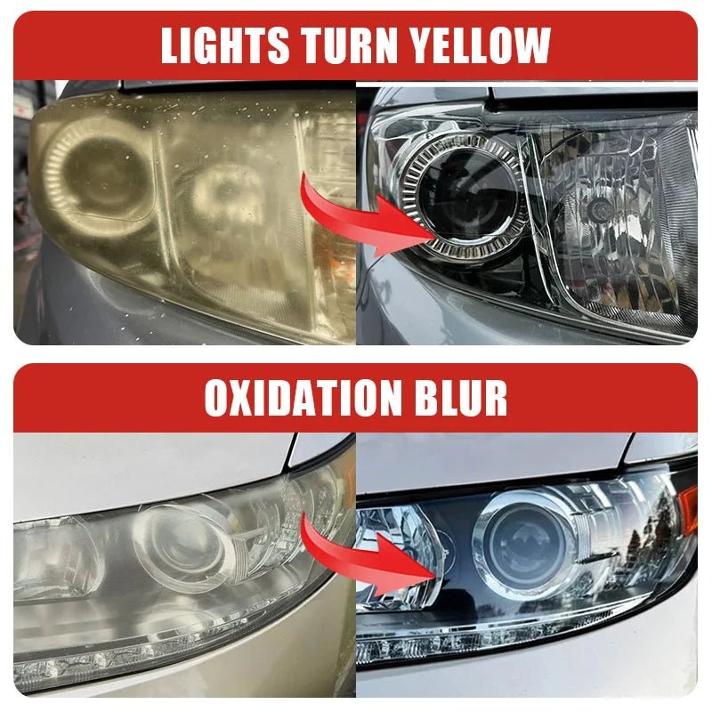 Car Headlight Restoration Polishing Kits Headlamp Scratch Remover Repair Cleaning Paste Remove Oxidation Headlight Polish Liquid - UrbanNest Co