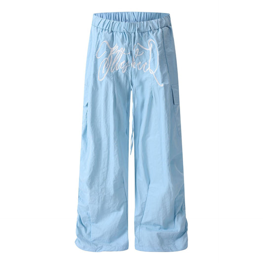 Multi - Pocket Cargo Pants Unisex Summer Lightweight Quick - Dry Wide - Leg Paratrooper Pants Casual Long Pants - UrbanNest Co