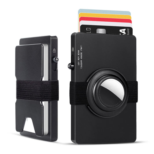 TOYFID All - Aluminum Pop Up Slide Rfid Slim Card Holder Wallet With Airtag Holder - UrbanNest Co