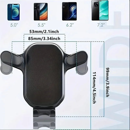 Car Phone Holder Car Air Vent Clip Mount Mobile Cell Stand Smartphone GPS Support For 4.7 - 6.7 Inch Mobile Devices - UrbanNest Co