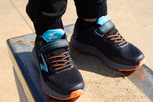 Brazen Boys Runner - Black/Teal V Strap - UrbanNest Co