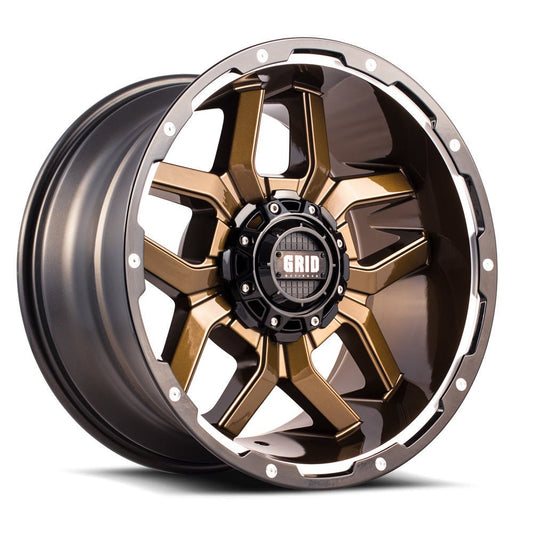 Grid Wheels 7189237A16 Gd07 18 x 9 6 x 139 - 6 x 135 - 12 in. Graphite Mil - UrbanNest Co