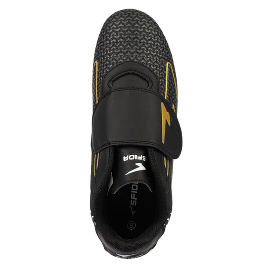 Catalyst Junior Football Boots - Black/Gold V Strap - UrbanNest Co