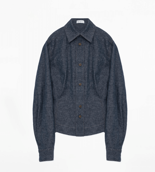 "Berlin Afternoon Tea" Refreshing breathable twill linen deconstructed silhouette old money style waist shirt top - UrbanNest Co