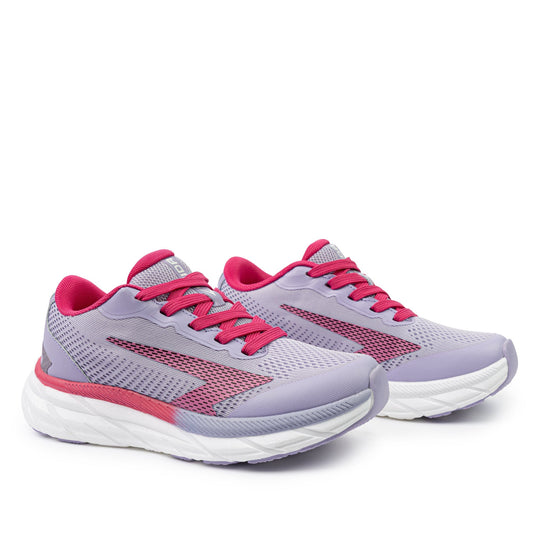 Tempo Girls Lace Up Runner - Lilac/Fuchsia - UrbanNest Co