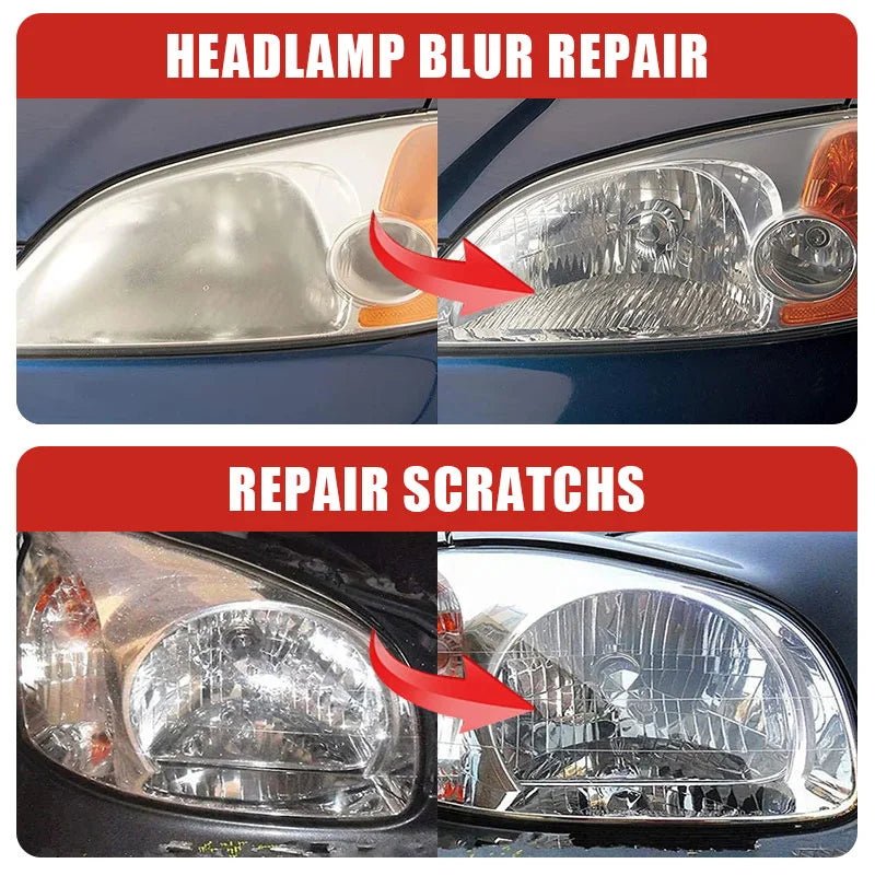 Car Headlight Restoration Polishing Kits Headlamp Scratch Remover Repair Cleaning Paste Remove Oxidation Headlight Polish Liquid - UrbanNest Co
