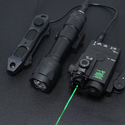MINI - A2 PEQ15 Laser & IR Tactical Light - 20MM Picatinny Rail Mount, Red/Green Sight for M300/M600 - UrbanNest Co