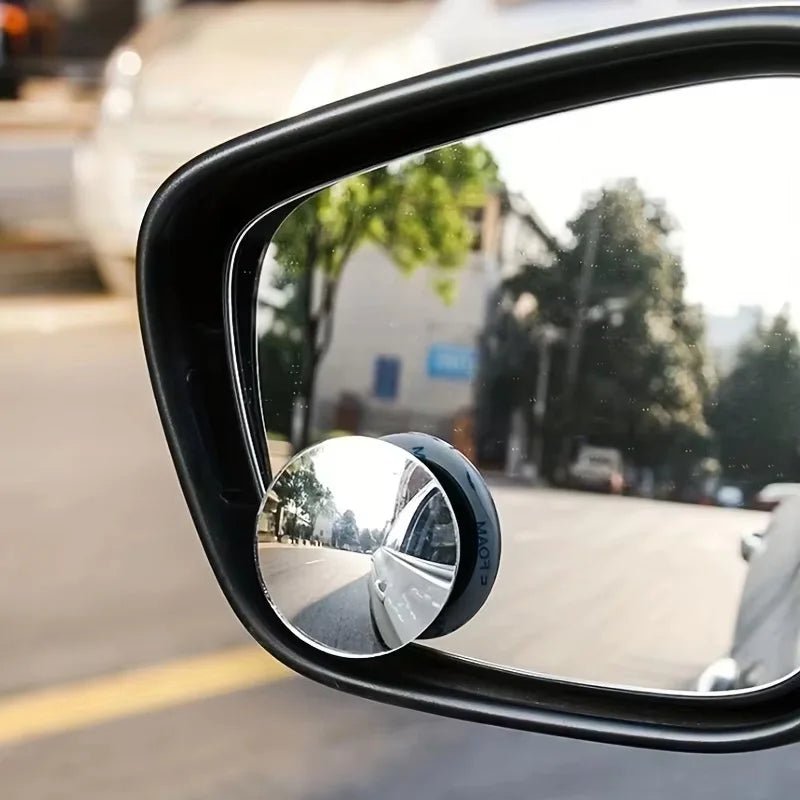 1Pair Car Blind Spot Mirror 360 Degree Adjustable Car Rearview Convex Mirror For Car Reverse Wide Angle Parking Rimless Mirrors - UrbanNest Co