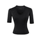 U - neck mid sleeve T-shirt for women - UrbanNest Co