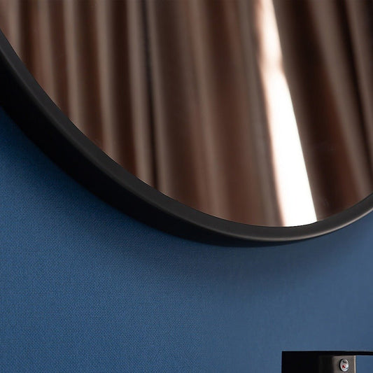 NNEDSZ 60cm Round Wall Mirror Bathroom Makeup Mirror by Della Francesca - UrbanNest Co