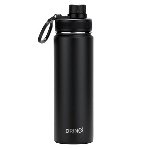 DRINCO® 22oz Stainless Steel Sport Water Bottle - Black - UrbanNest Co