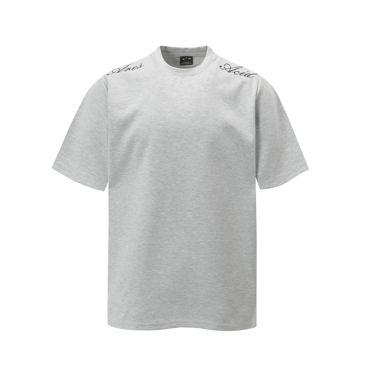 Shoulder Embroidery Short Sleeve T-Shirt Unisex Loose Slim Fit Casual Trendy Basic Top - UrbanNest Co