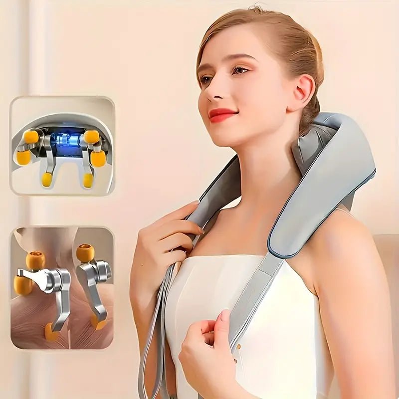 Electric Neck Massager, Portable Smart Cervical Massage - Grey - UrbanNest Co
