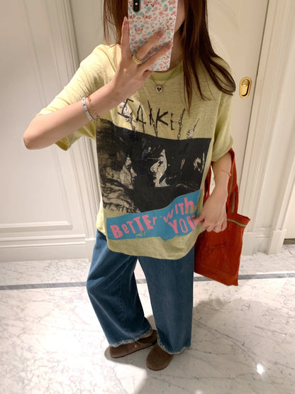 Summer Home T Series! Retro Print Relaxed Fashion T-Shirt - UrbanNest Co