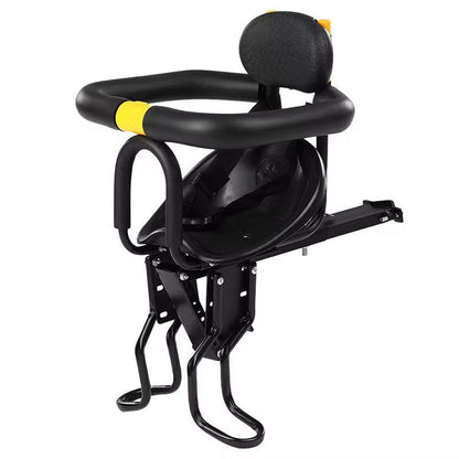 Heavy Duty Front Bicycle Child Seat - Supports 35kg - Adjustable Kids Bike Seat with 3 - Point Safety Belt & Non - Slip Pedals - UrbanNest Co