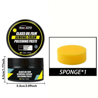 Car Glass Polish Coating Kit for Windshield Oil Film Removal Paste Car Glass Water Repellent Anti Rain Hydrophobic Cleaning Kits - UrbanNest Co