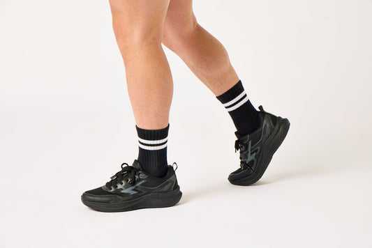 Vario Junior Lace Up Runners - Black/Black - UrbanNest Co