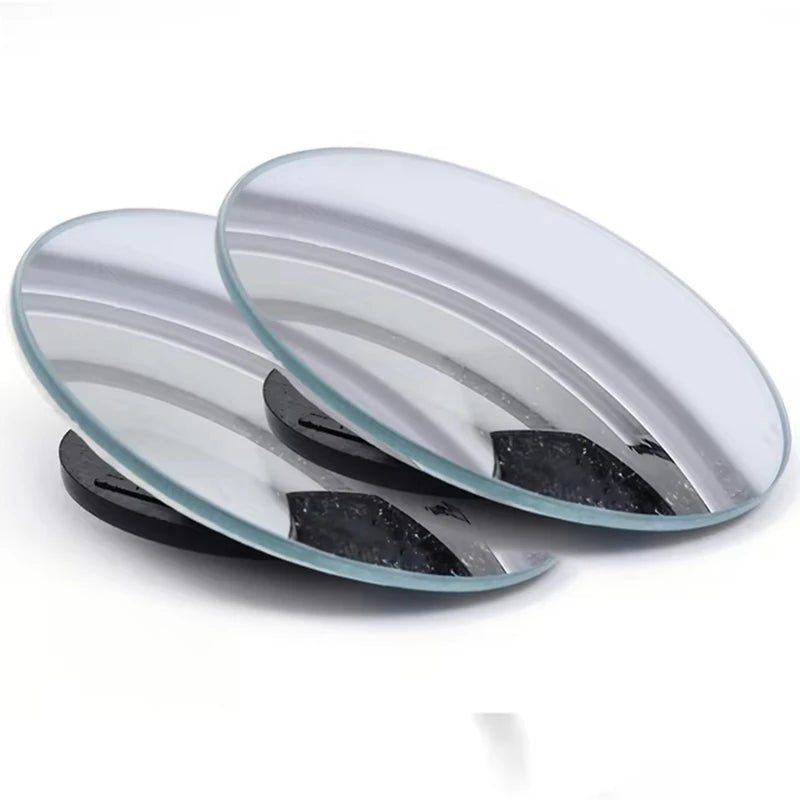 1Pair Car Blind Spot Mirror 360 Degree Adjustable Car Rearview Convex Mirror For Car Reverse Wide Angle Parking Rimless Mirrors - UrbanNest Co