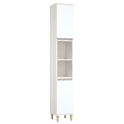 NNEVL Bathroom Cabinet White 30x30x190 cm Engineered Wood - UrbanNest Co