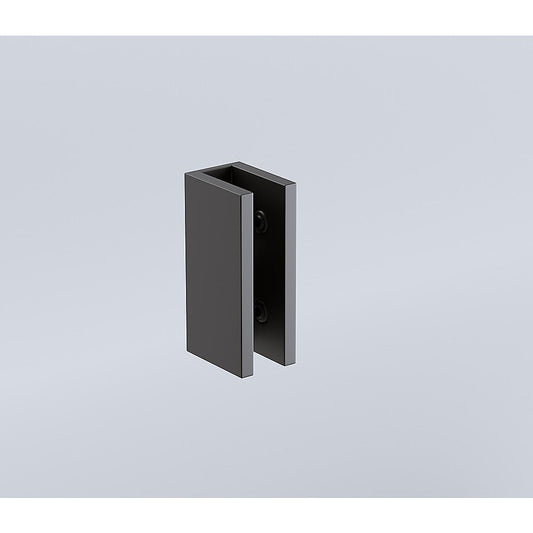 NNEDSZ 120cm Frameless Glass Bath Screen with Stainless Steel Brackets - Black - UrbanNest Co
