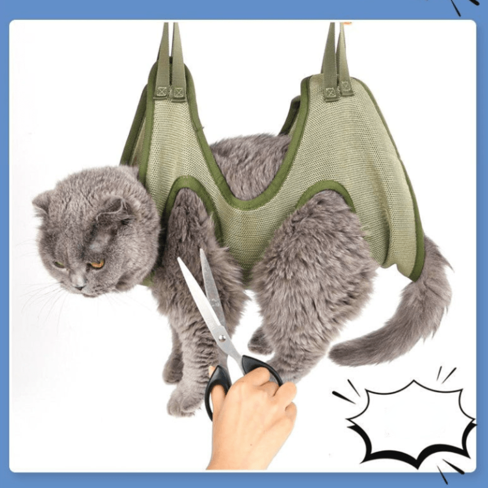 Cat Grooming Restraint Bag with Hammock - UrbanNest Co