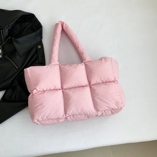 Quilted Single - Shoulder Bag Down Jacket Bag Large Capacity - UrbanNest Co