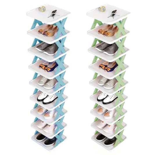 Simple Shoe Rack Home Use Space Saving Clip Storage Organizer Cabinet Stand - UrbanNest Co