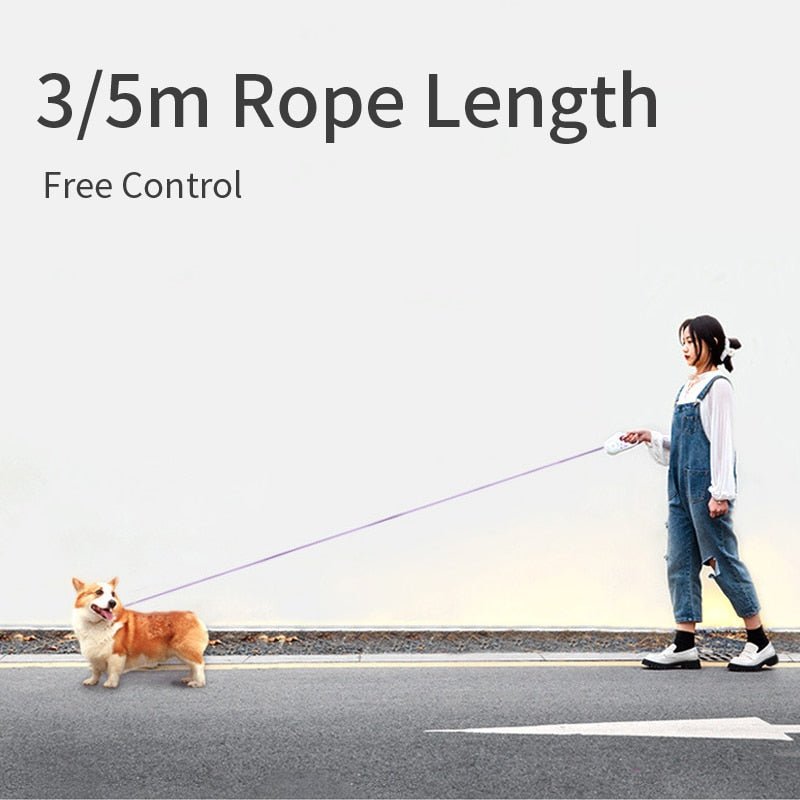 Automatic Retractable Lighting Dog Leash - UrbanNest Co