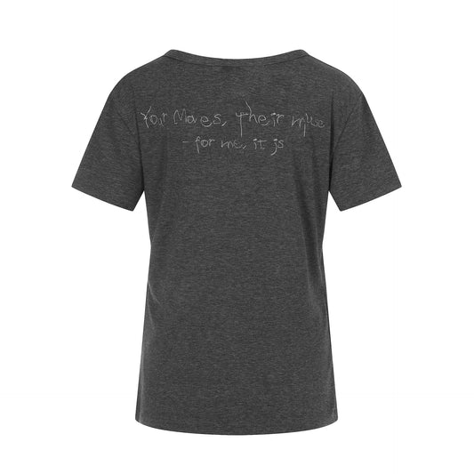 Portrait Print U - Neck T-Shirt Front and Back Letter Design Fitted Slim Fit Casual Short Sleeve Top - UrbanNest Co