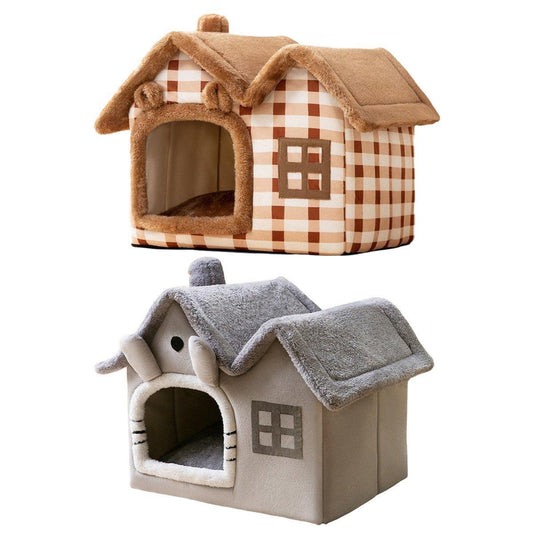 Removable Washable Pet House Four Seasons Cat Enclosed House - UrbanNest Co