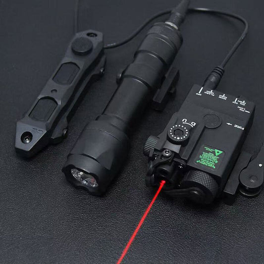 MINI - A2 PEQ15 Laser & IR Tactical Light - 20MM Picatinny Rail Mount, Red/Green Sight for M300/M600 - UrbanNest Co