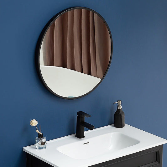 NNEDSZ 60cm Round Wall Mirror Bathroom Makeup Mirror by Della Francesca - UrbanNest Co