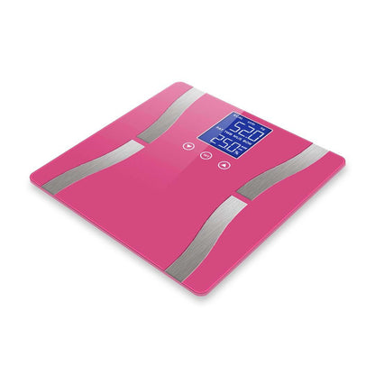 SOGA Glass LCD Digital Body Fat Scale Bathroom Electronic Gym Water Weighing Scales Pink - UrbanNest Co