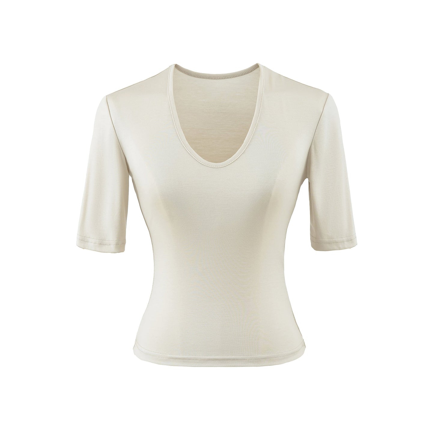 U - neck mid sleeve T-shirt for women - UrbanNest Co