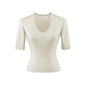 U - neck mid sleeve T-shirt for women - UrbanNest Co
