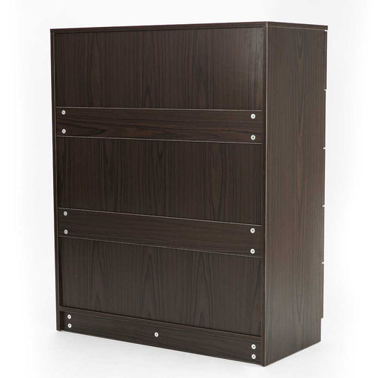 NNEDPE Tallboy Dresser 6 Chest of Drawers Cabinet 85 x 39.5 x 105 - Brown - UrbanNest Co