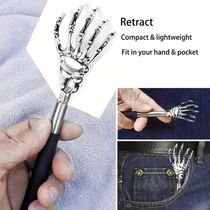 Portable Extendable Back Scratcher Stainless Steel Telescoping Back Scratcher for Both Human and Pets Extendable Back Massager - UrbanNest Co